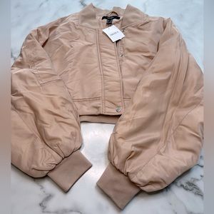 Cropped bomber jacket